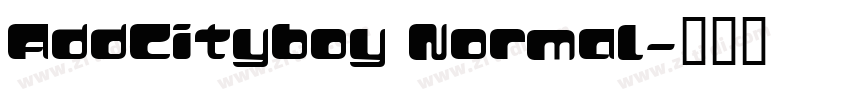 AddCityboy Normal字体转换